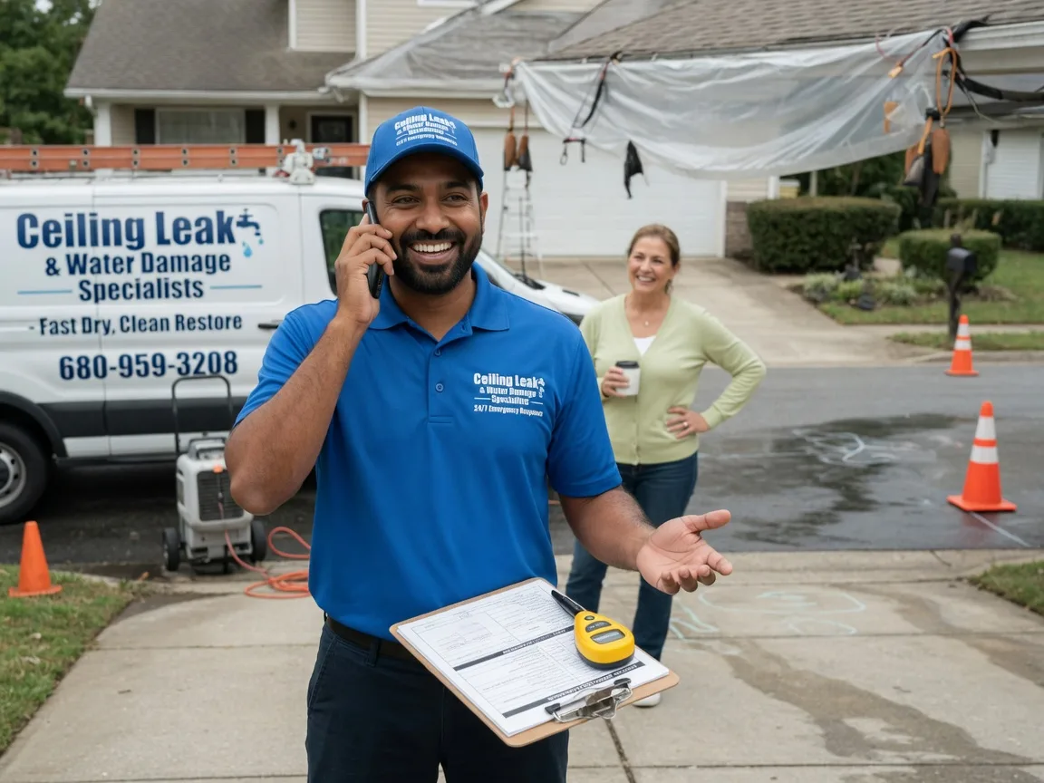 Ceiling Leak Cleanup Ferguson, IA FAQs